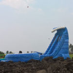 the blue crush water slide side view